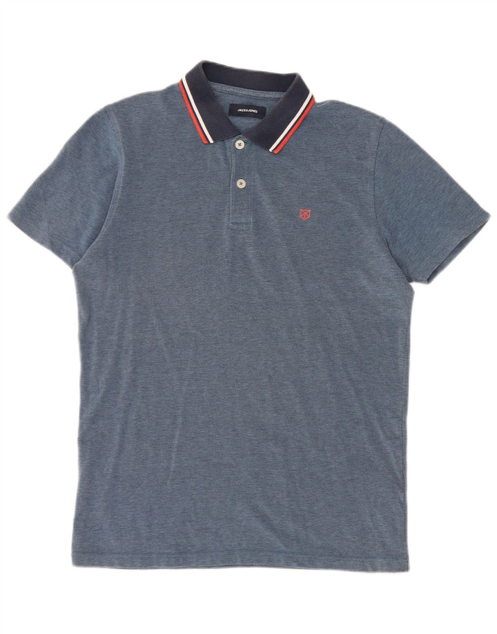 Jack & Jones muška polo majica srednje plave boje, pamuk