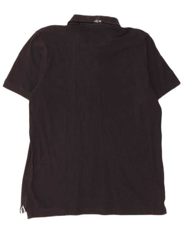 Crew Clothing Mens Polo Shirt Large Black Cotton