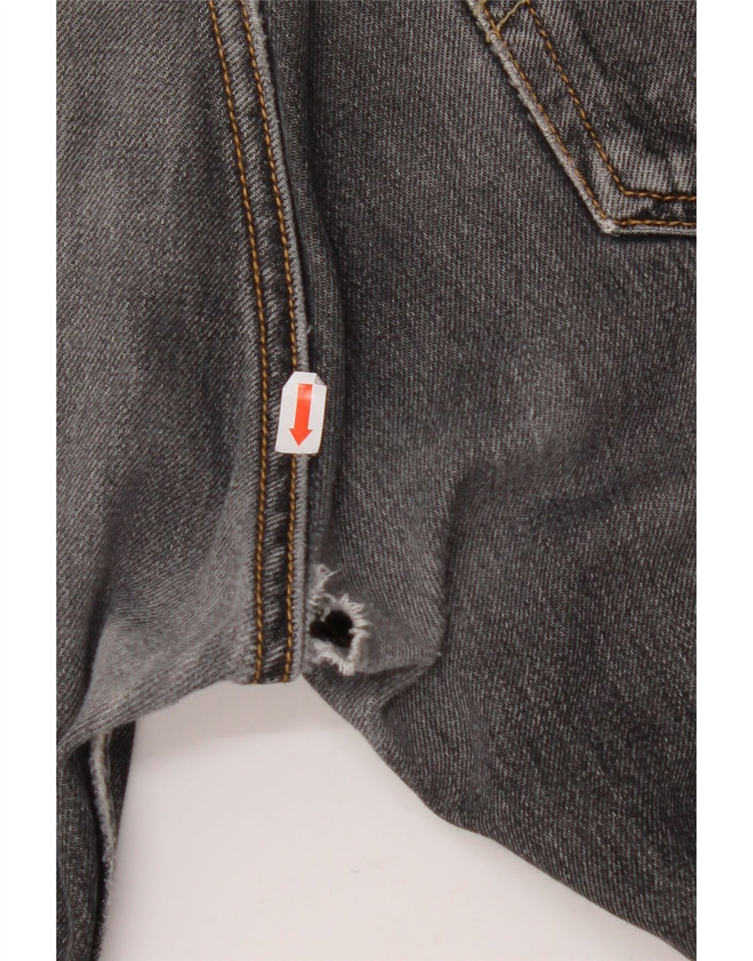 LEVI'S muške 501 ravne traperice W32 L32 crni pamuk