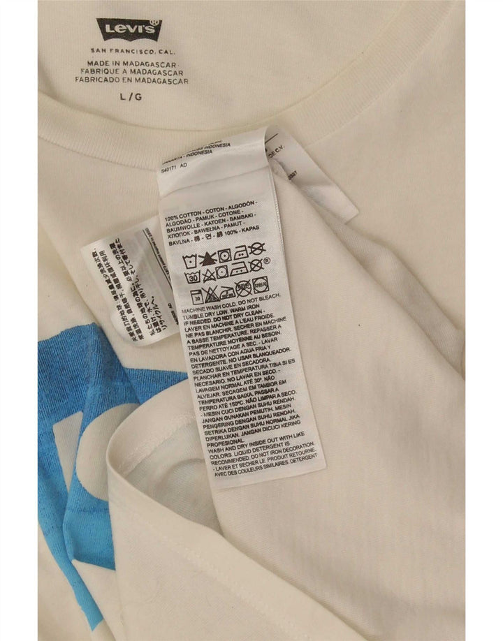 Levi's muška majica s grafičkim motivima, veliki bijeli pamuk