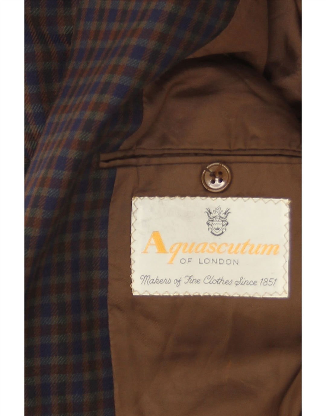 Aquascutum muška jakna sa 2 gumba UK 38 srednje boje gingham