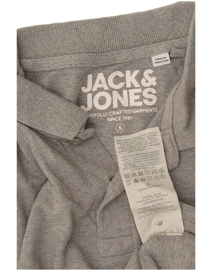 Jack & Jones muška polo majica mala siva pamuk