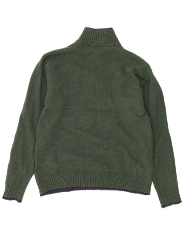 FILA ženski džemper s izrezom s patentnim zatvaračem UK 18 XL Kaki janjeća vuna