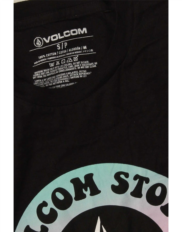 Volcom muška majica kratkih rukava s grafičkim motivima, mali crni pamuk