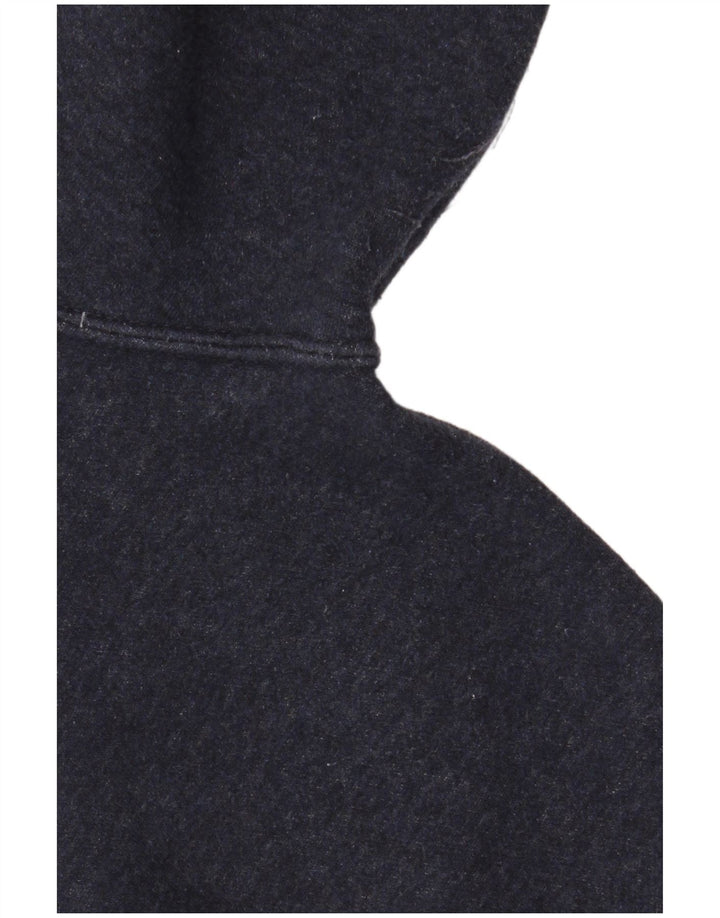 NIKE muški pulover s kapuljačom na patentni zatvarač srednje tamnoplavi pamuk