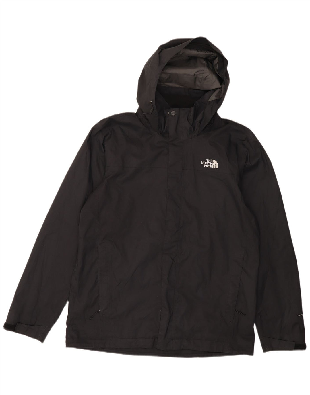 THE NORTH FACE Muška kišna jakna s kapuljačom UK 40 Veliki crni poliester