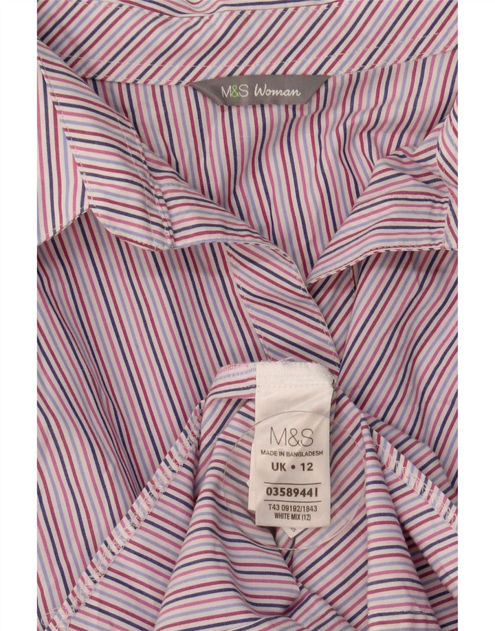 Marks & Spencer ženska košulja 3/4 rukava UK 12 srednje raznobojne pruge