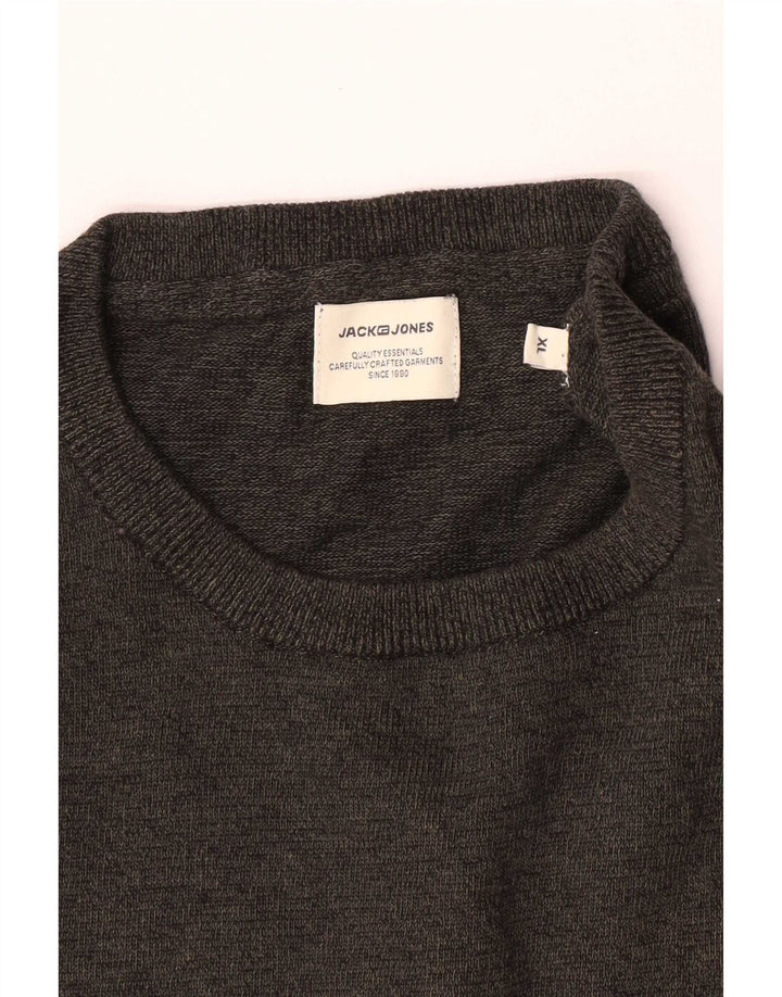 Jack & Jones muški džemper s okruglim izrezom XL sivi