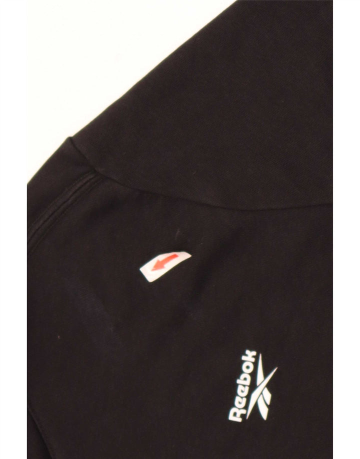 Reebok muška majica s kapuljačom, veliki crni pamuk