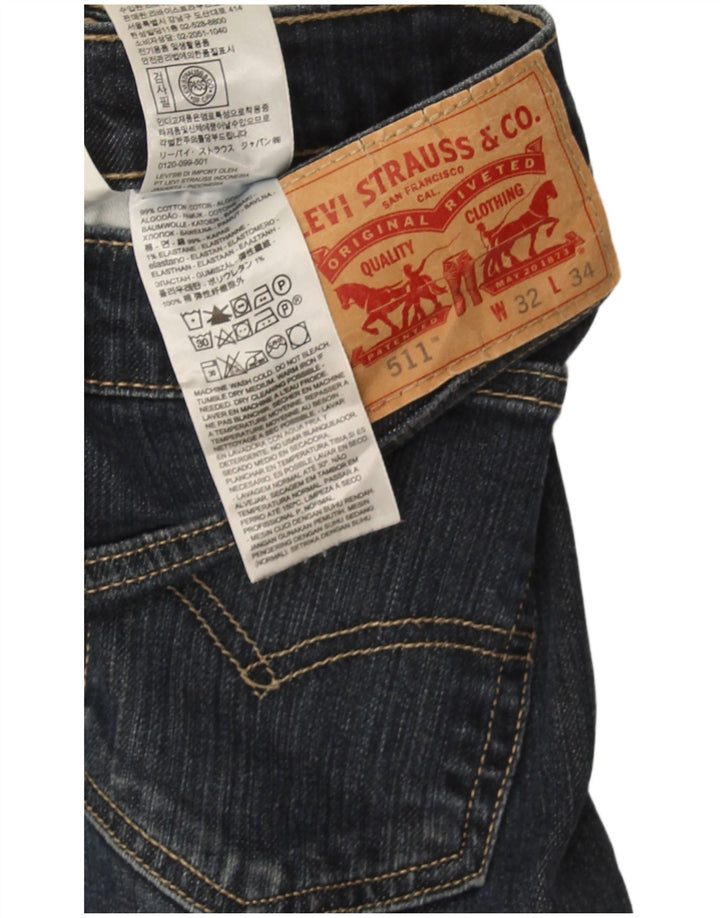 Levi's muške 511 uske traperice W32 L34 tamnoplavi pamuk