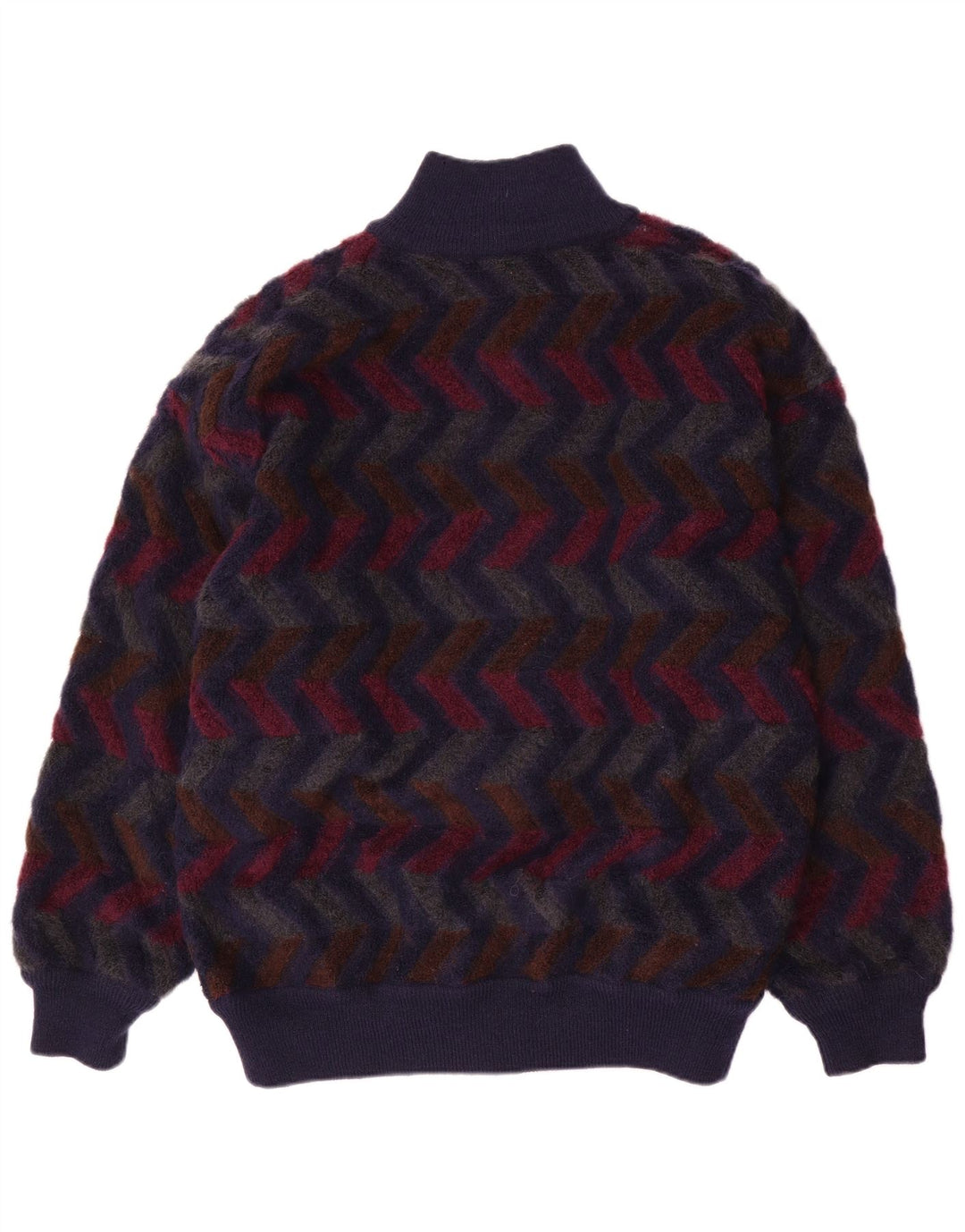 Missoni muški reverzibilni kardigan pulover IT 48 Srednje tamnoplavi ševron