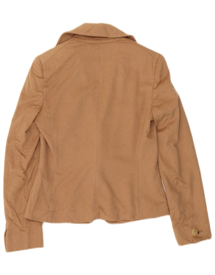 Max Mara ženski sako s jednim gumbom UK 8 Small Beige devine dlake
