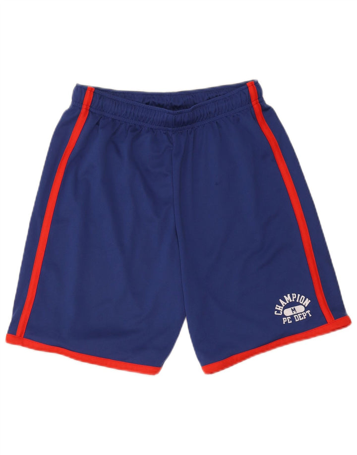 Champion Boys Sport Shorts 11-12 Years Large Blue Colourblock Poliester
