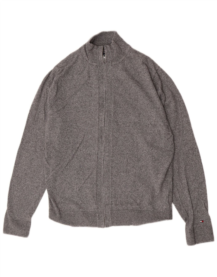 Tommy Hilfiger ženski kardigan džemper XL sivi pamuk