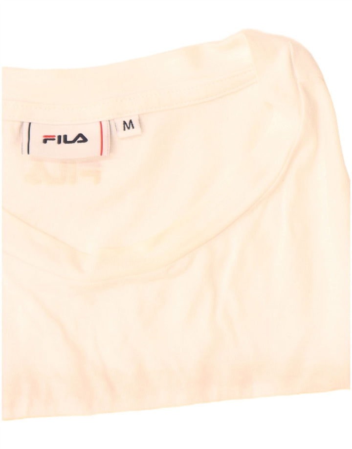 Fila Ženska majica kratkih rukava s grafičkim motivima UK 14 Srednje bijeli pamuk
