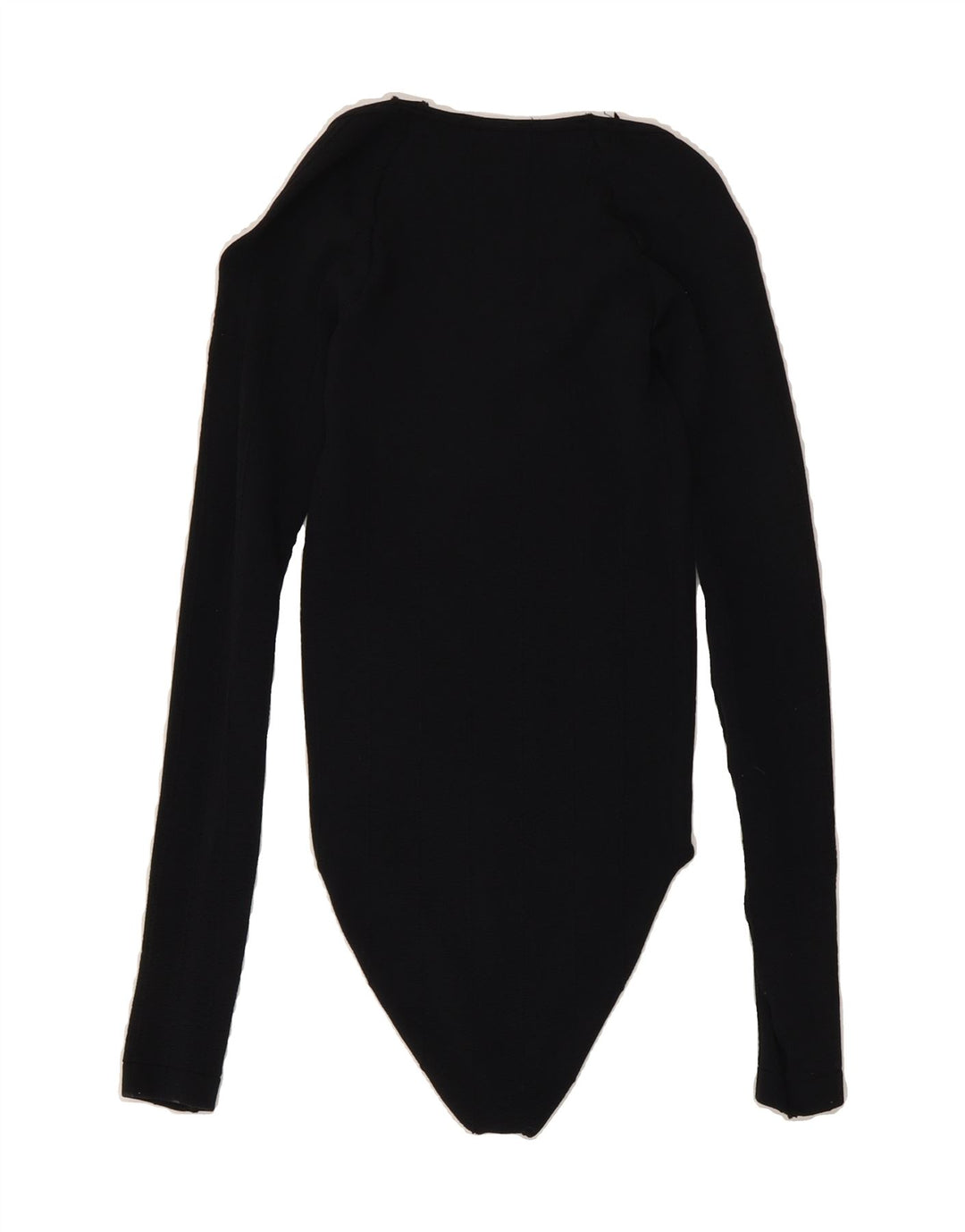 ZARA Womens Long Sleeve Bodysuit UK 4 XS Black Vintage Zara and Second-Hand Zara from Messina Hembry 