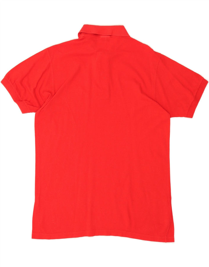 SERGIO TACCHINI Mens Polo Shirt IT 50 Medium Red Cotton Vintage Sergio Tacchini and Second-Hand Sergio Tacchini from Messina Hembry 