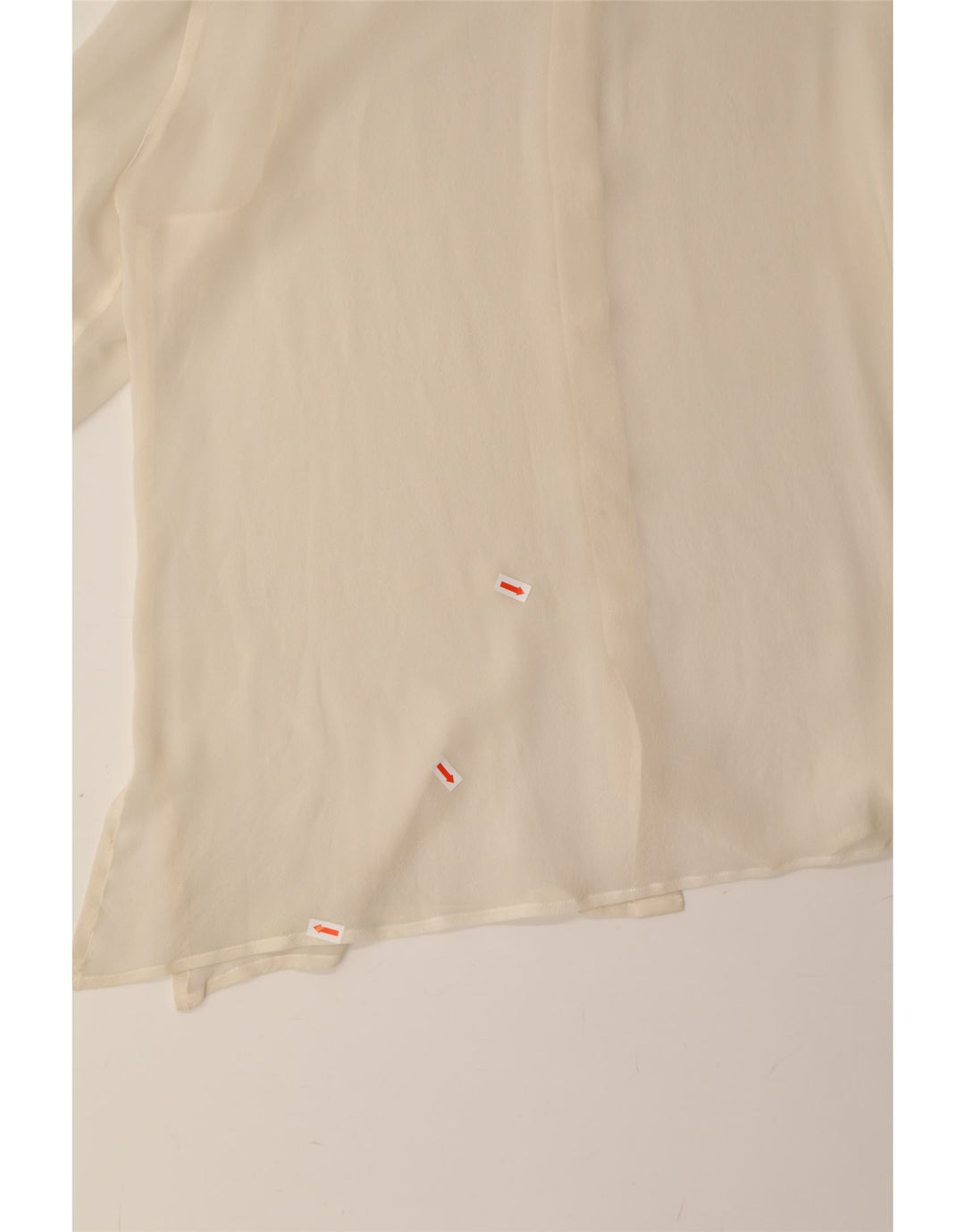 VINTAGE Womens Shirt Blouse UK 16 Large Beige Vintage Vintage and Second-Hand Vintage from Messina Hembry 