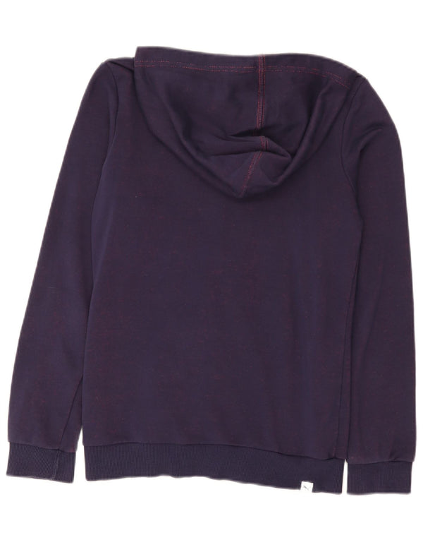 Puma Girls Graphic Zip pulover s kapuljačom 13-14 godina Ljubičasti pamuk