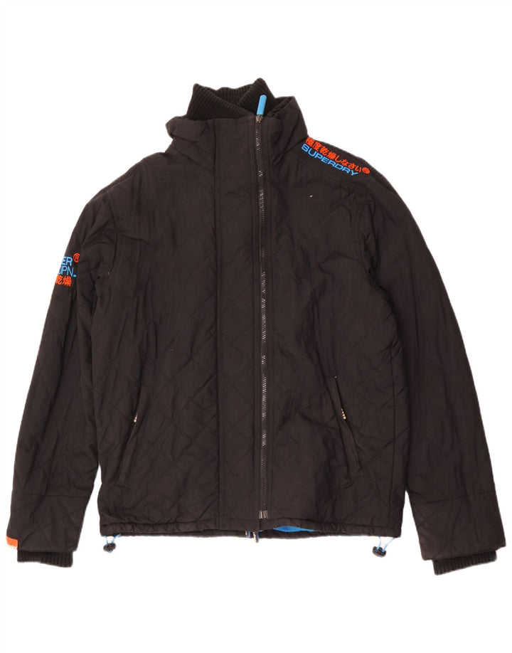 Superdry ženska jakna vjetrovka UK 16 velika crna