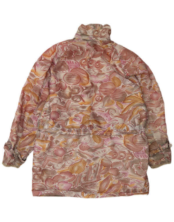 Vintage ženska jakna vjetrovka UK 20 2XL Raznobojna cvjetna