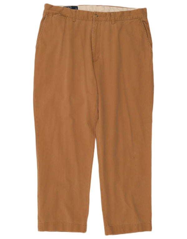 Polo Ralph Lauren muške ravne chino hlače W38 L30 bež pamučne klasične