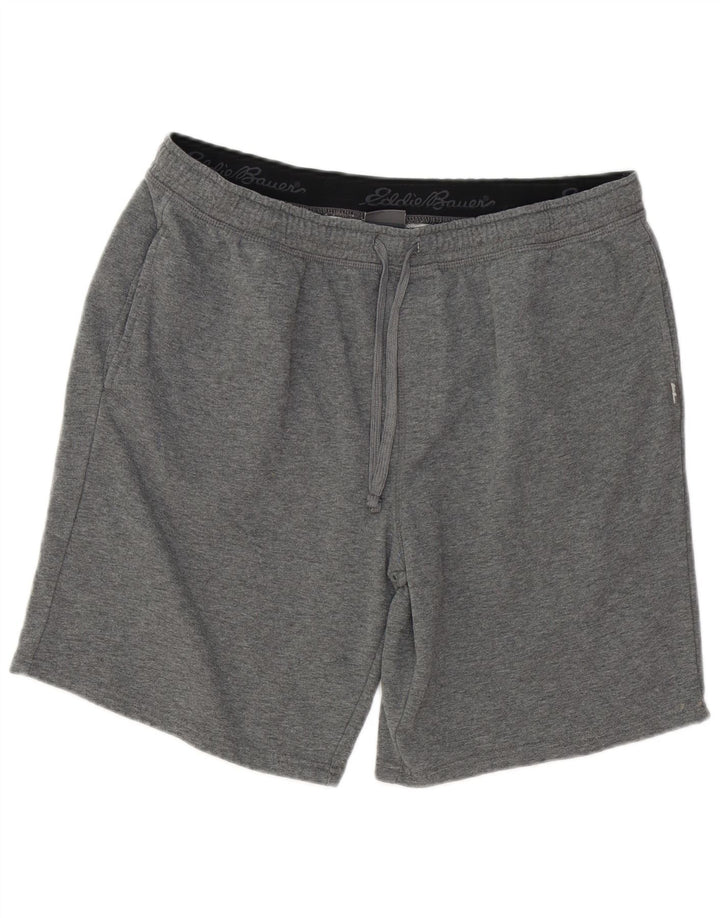 Eddie Bauer Muške sportske kratke hlače XL sivi flekasti pamuk