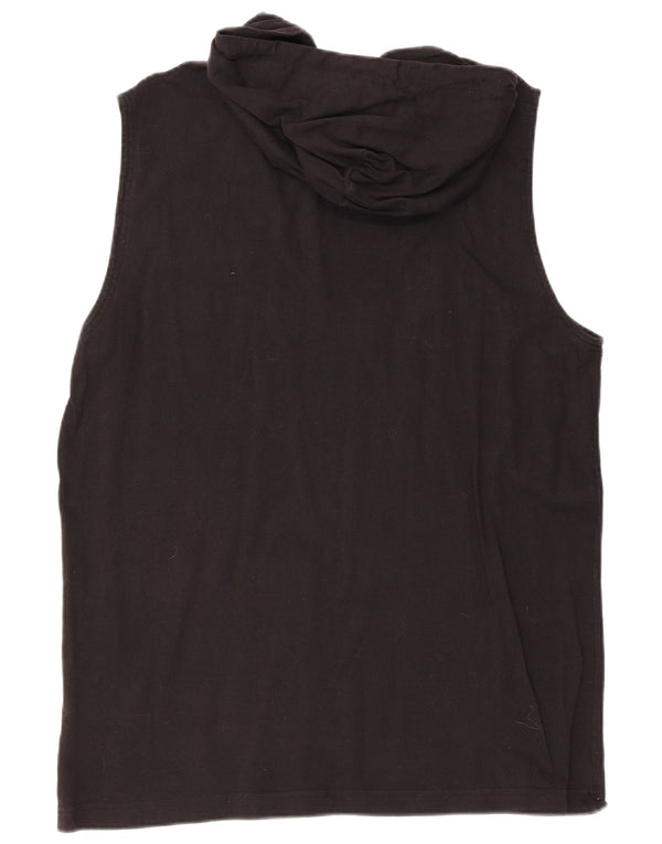 Champion, gornji dio XL grafičkog prsluka s kapuljačom, crni pamuk