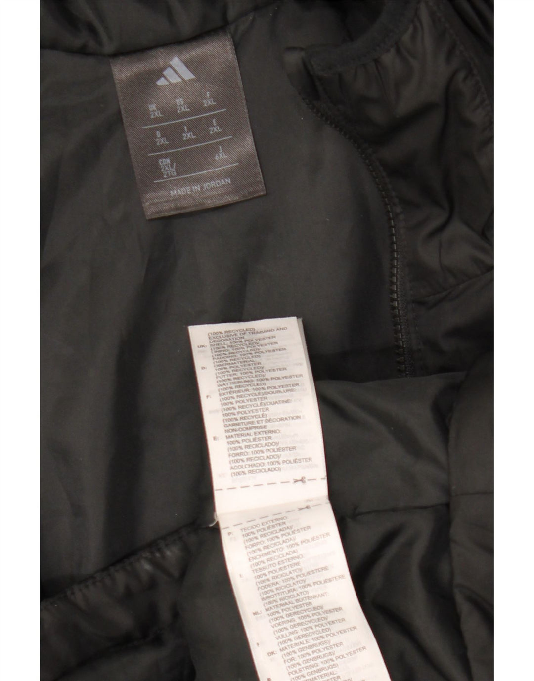 Adidas muška vjetrovka s kapuljačom UK 44 2XL crni poliester