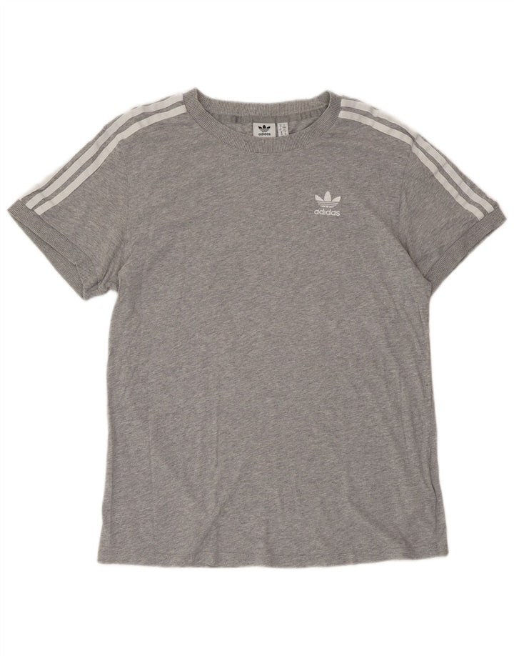 ADIDAS ženska majica kratkih rukava UK 10 Small Grey Cotton