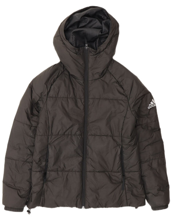 Adidas ženska podstavljena jakna s kapuljačom UK 12/14 srednje crna