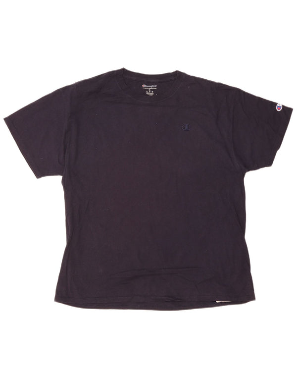 Champion Top majica kratkih rukava XL tamnoplavi pamuk