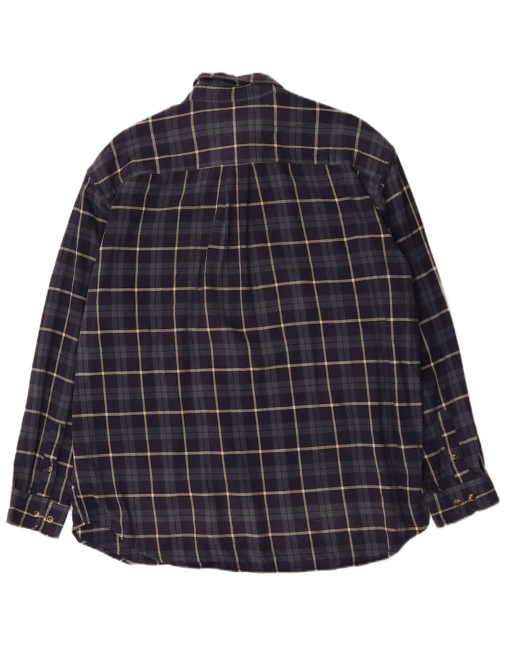 Eddie Bauer muška flanelska košulja, veliki tamnoplavi karirani pamuk