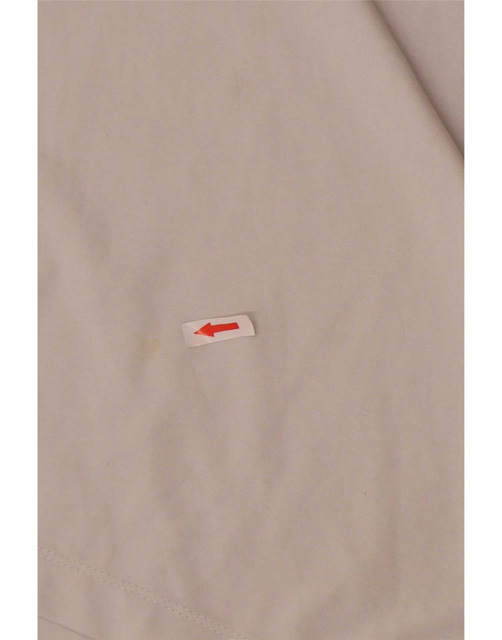 Nike Dri Fit majica s izrezom i srednjim sivim poliesterom