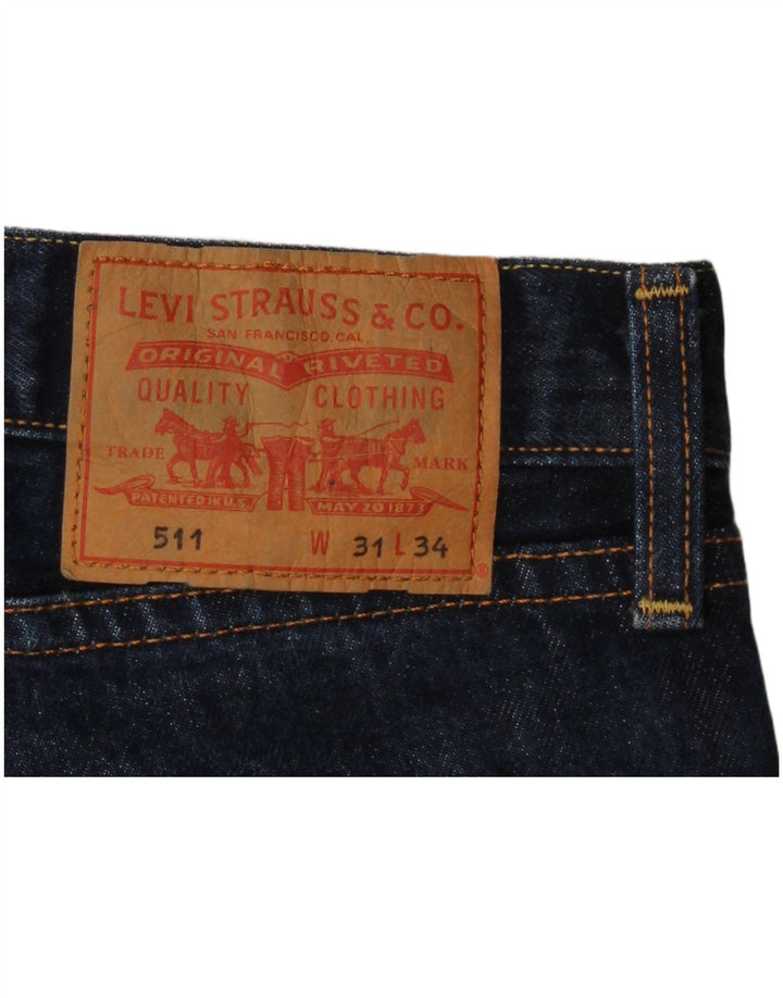 Levi's muške 511 uske traperice W31 L27 tamnoplavi pamuk