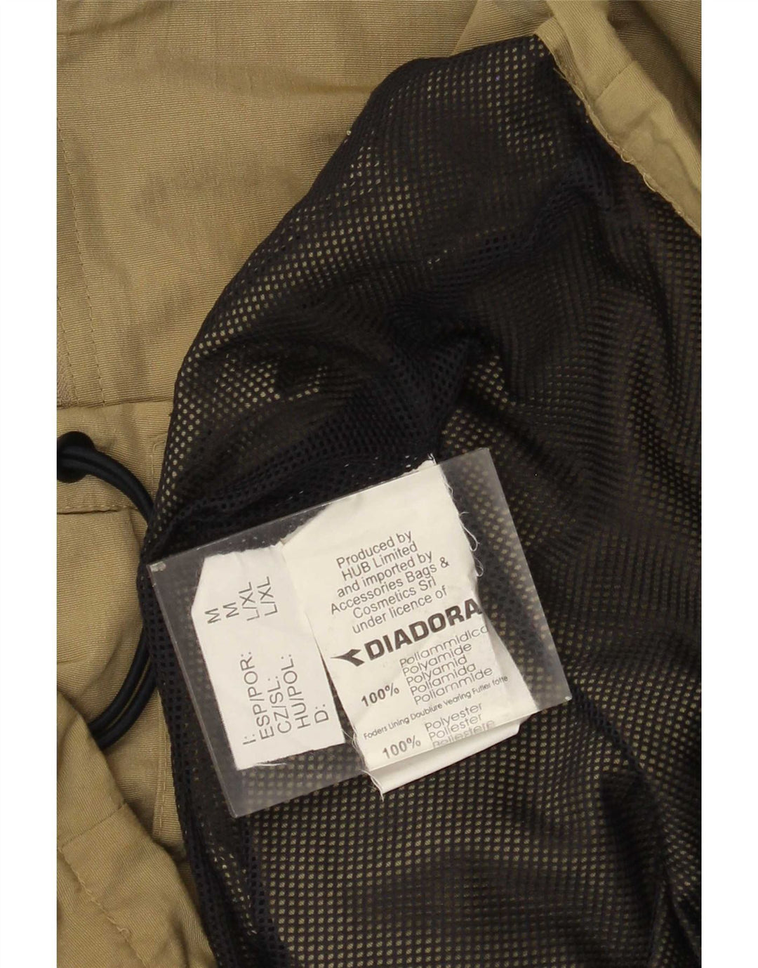 Diadora Muška kišna jakna UK 38 Srednji kaki poliamid
