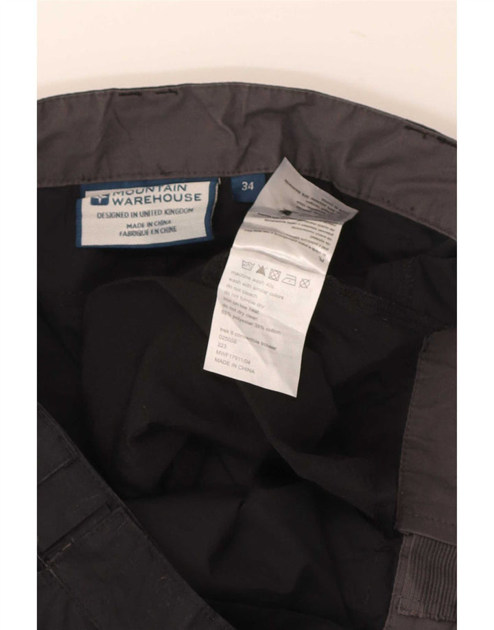 Mountain Warehouse muške kargo hlače W34 L32 crni poliester