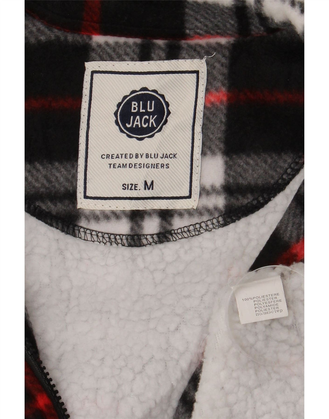 Vintage muška košulja Sherpa Lumberjack od flanela, srednje crna karirana poliester