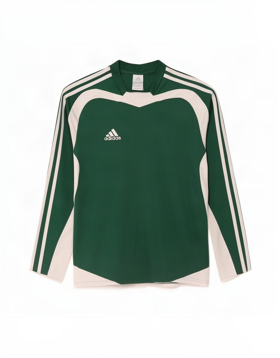Muška Adidas Climalite majica dugih rukava, mali zeleni poliester u boji