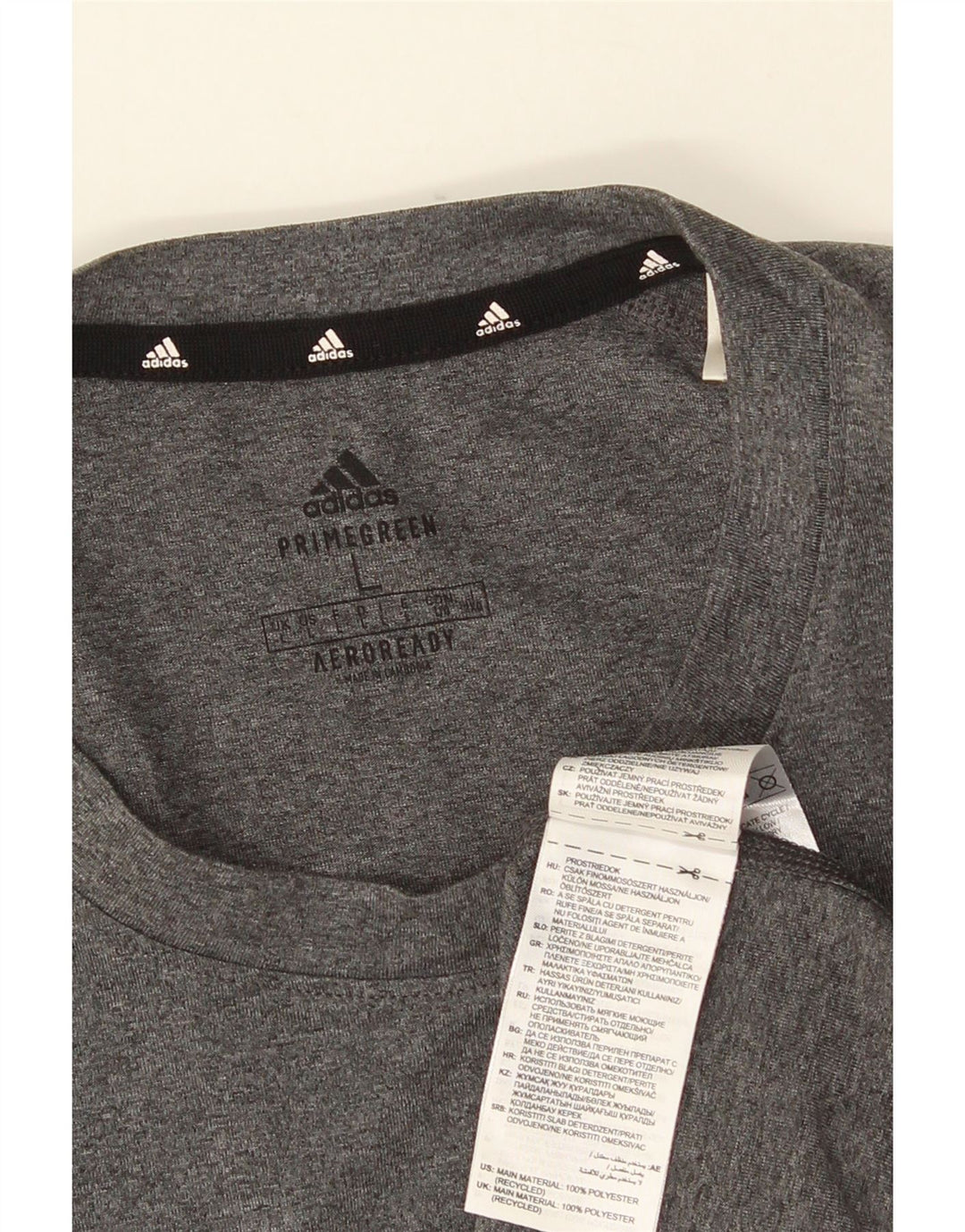 ADIDAS muška Aeroready majica kratkih rukava veliki sivi poliester