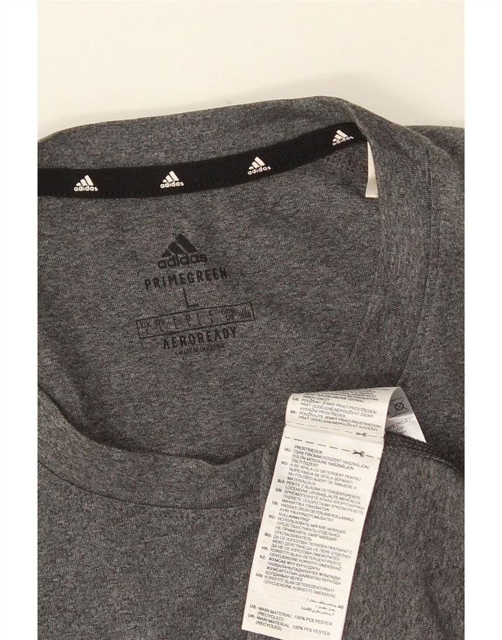 ADIDAS muška Aeroready majica kratkih rukava veliki sivi poliester
