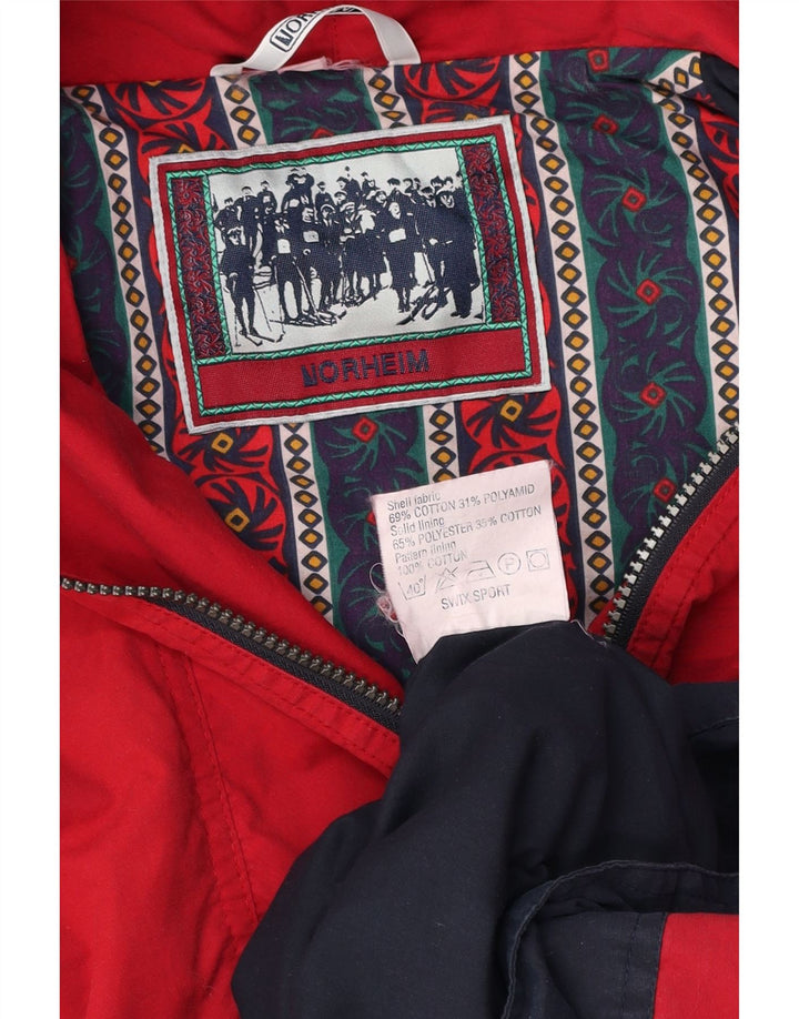 NORHEIM Muška anorak jakna s kapuljačom UK 40 Veliki crveni pamuk u boji
