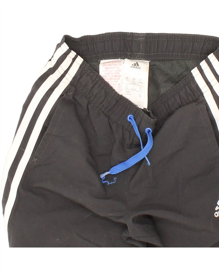 ADIDAS Boys Tracksuit Trousers 5-6 Years  Grey Polyester Vintage Adidas and Second-Hand Adidas from Messina Hembry 