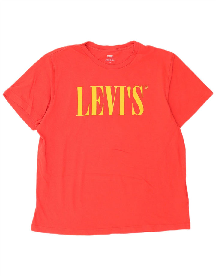 Levi's muška velika crvena pamučna majica s grafičkim motivima