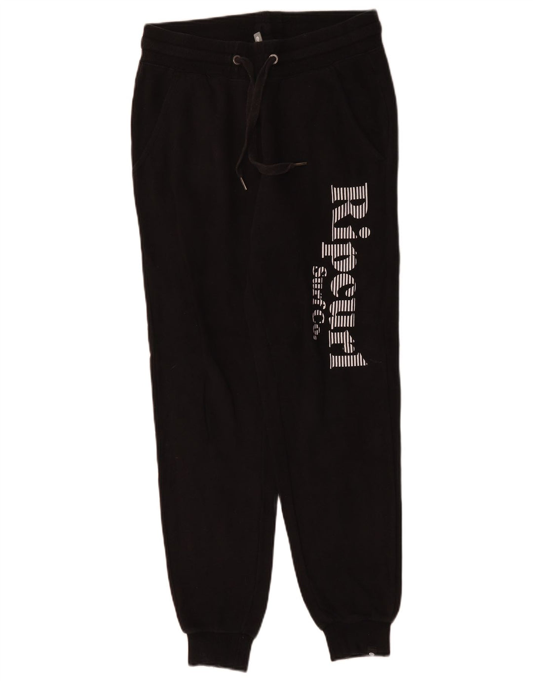 RIP CURL Ženske trenirke Hlače Joggers UK 8 Male crne pamučne