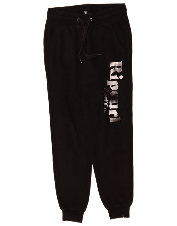 RIP CURL Ženske trenirke Hlače Joggers UK 8 Male crne pamučne