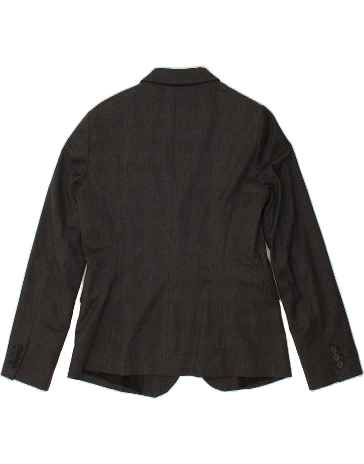 BENETTON Womens 2 Button Blazer Jacket UK 14 Medium  Black Polyester Vintage Benetton and Second-Hand Benetton from Messina Hembry 