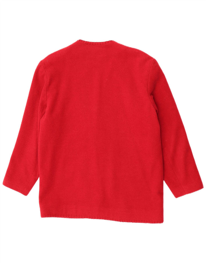 A.Wear ženska jakna sa 3 gumba UK 12 srednje crvene vune