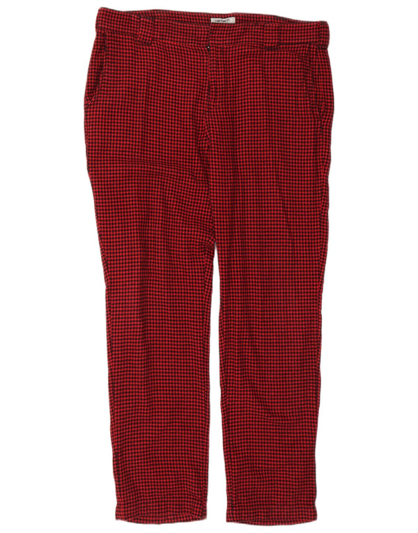 Carhartt muške ravne chino hlače XL W40 L32 Crveni pamuk s hrbatom