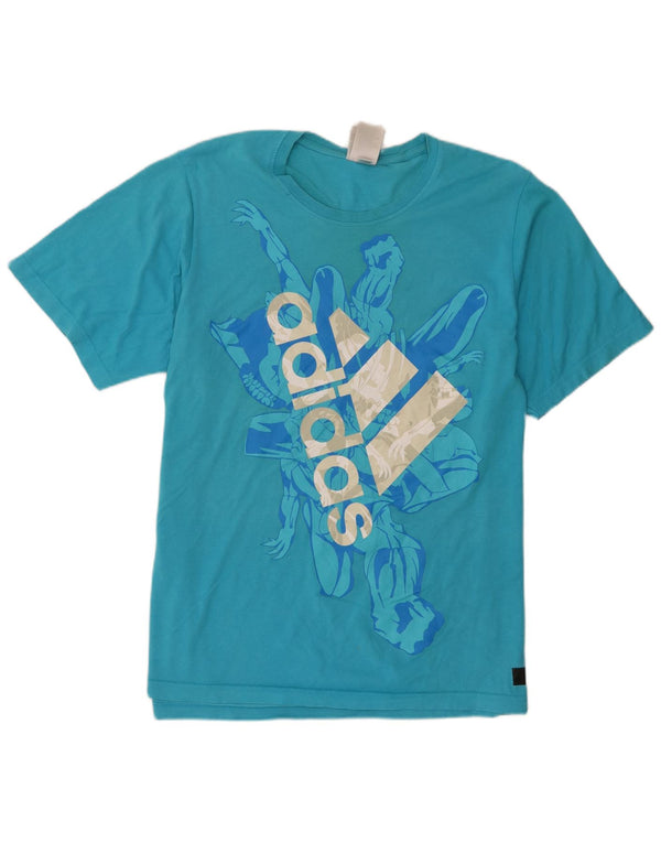 Adidas muška majica s grafičkim motivima XL, plavi pamuk